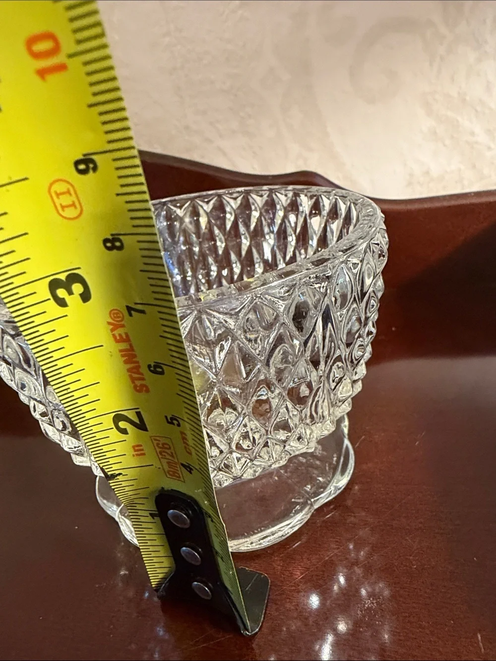 Indiana Glass fairy lamp base